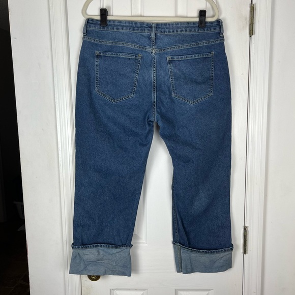 SONG Maternity Comfort Stretch Under Belly Cuffed Cropped Denim Jeans - Picture 4 of 6